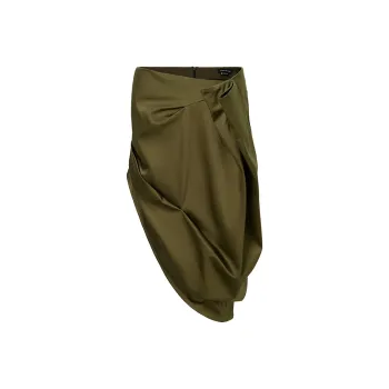 URBAN REVIVO Casual Short Skirts Women's Green Brown