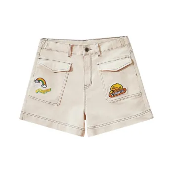 B.Duck Denim Shorts Women's Ecru