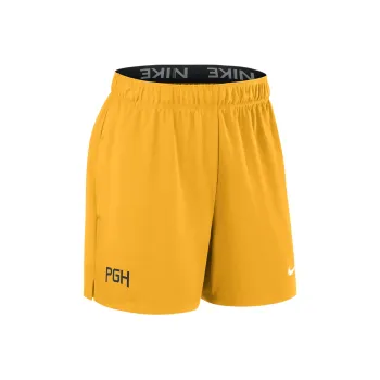 Nike Pittsburgh Pirates Authentic Collection City Connect Sports Shorts Women's Yellow
