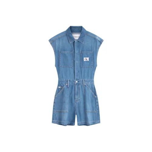 CALVIN KLEIN Denim Shorts Women's Light Blue