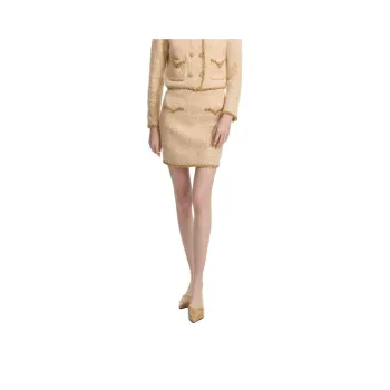 Bebe FW24 Casual Short Skirts Women's Light Gold