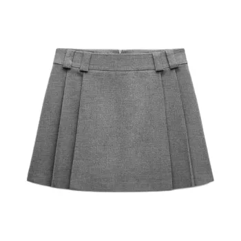 ZARA Casual Short Skirts Women's Gray