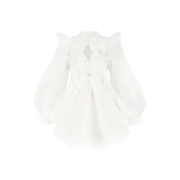 Selkie Collection SS24 Skirt Set Women's Ivory White
