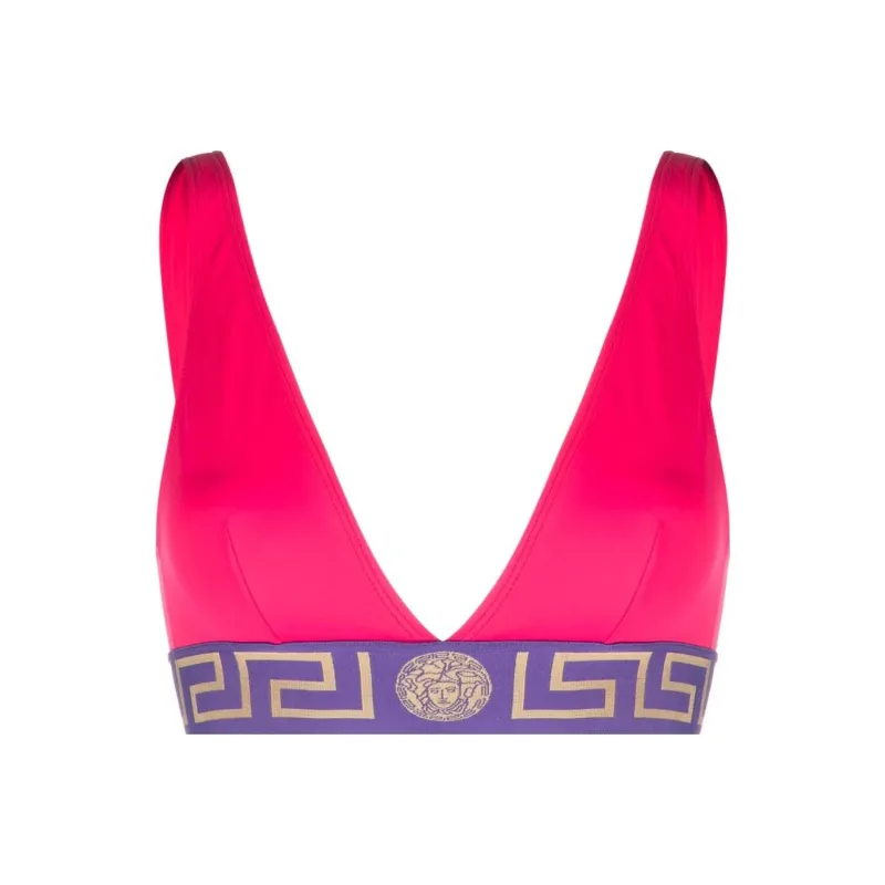 VERSACE Greca Border Bikini Top 'Multicolor'-0