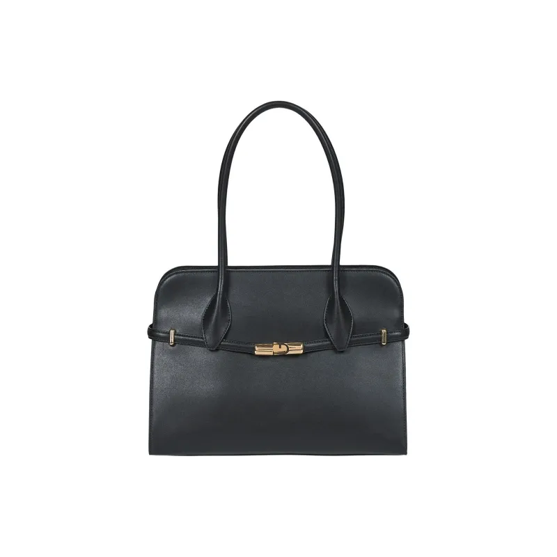 Furla Leather Handbag, Shoulder Bag Medium Size Women's Black-0