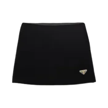 PRADA SS25 Casual Short Skirts Women's Black