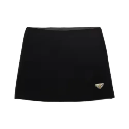 PRADA SS25 Casual Short Skirts Women's Black