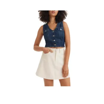 Levi’s Denim Short Skirts Women's White