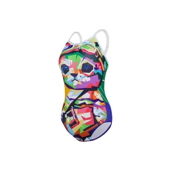 ZOKE One-piece Swimsuit Women's Yellow Red Blue