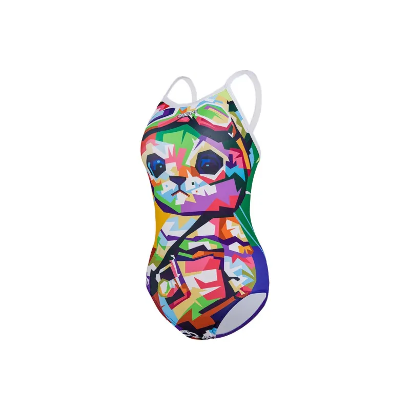 ZOKE One piece Swimsuit Women's Yellow Red Blue-0