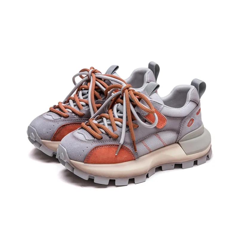 Chibang Height Increasing Breathable Low Top Chunky Sneakers Women's-6