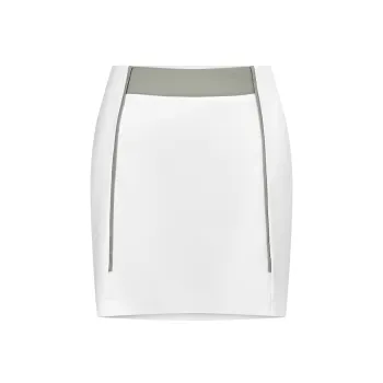 AILIAI Casual Short Skirts Women's White