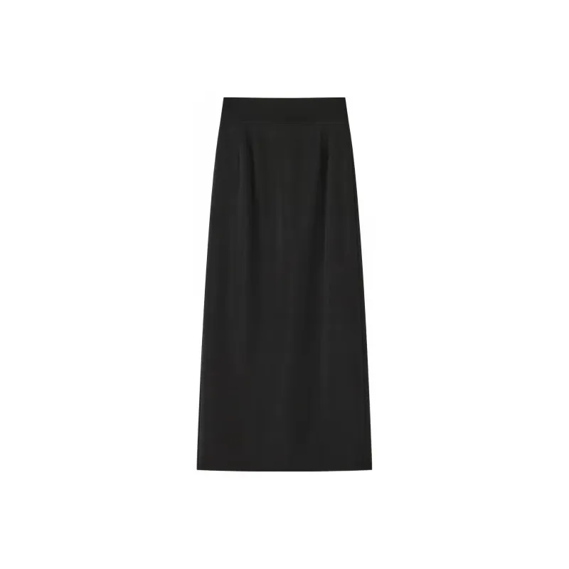 THE SEA LIFE Casual Long Skirt Women's Black Mage-0
