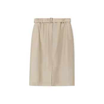 COVERINS Casual Long Skirt Women's Champagne Gold