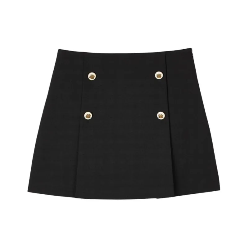Sandro Pleated Mini Skirt-0