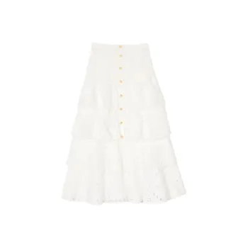 Sandro Casual Long Skirts Women's White