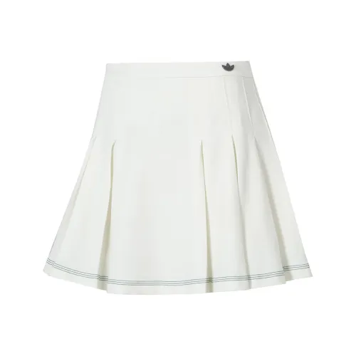 Adidas Originals Casual Short Skirts Women's White