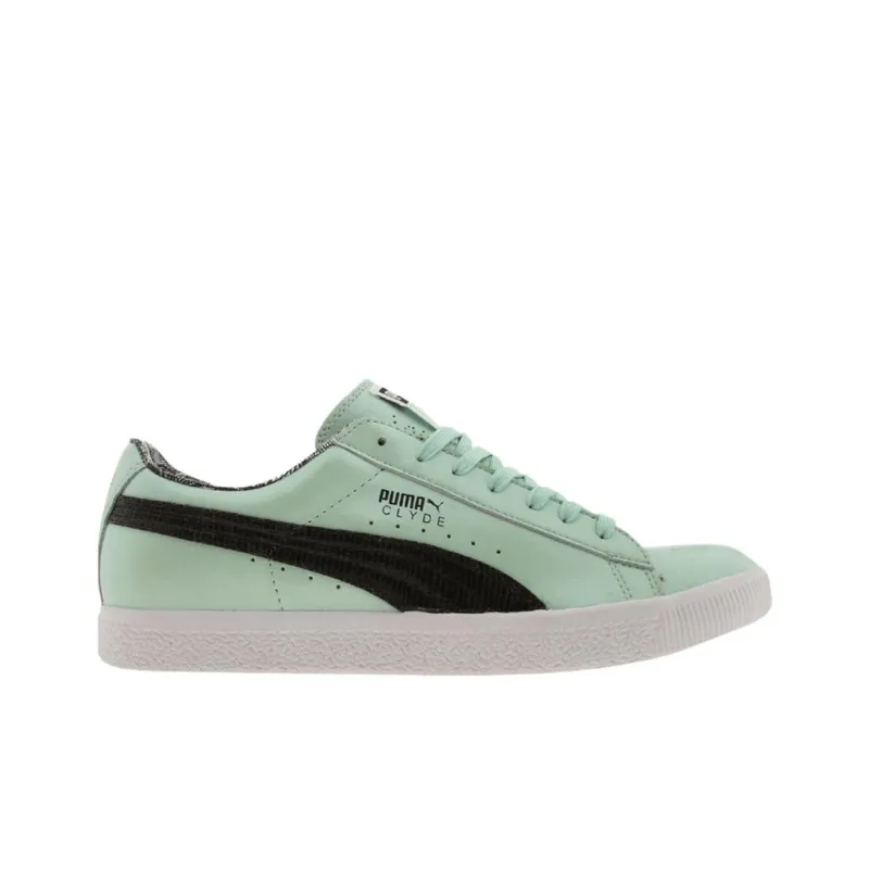 PUMA Clyde Anti Slip Wear Resistant Low Top Skateboard Shoes Women's Green-1