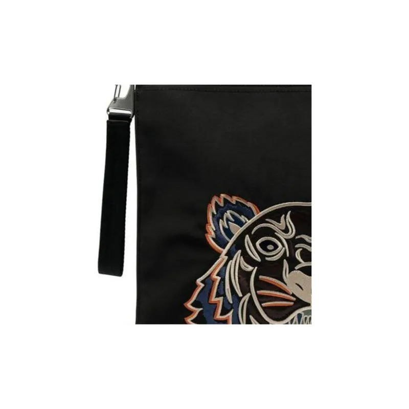 KENZO Kampus Polyester Clutch Men's Black-4