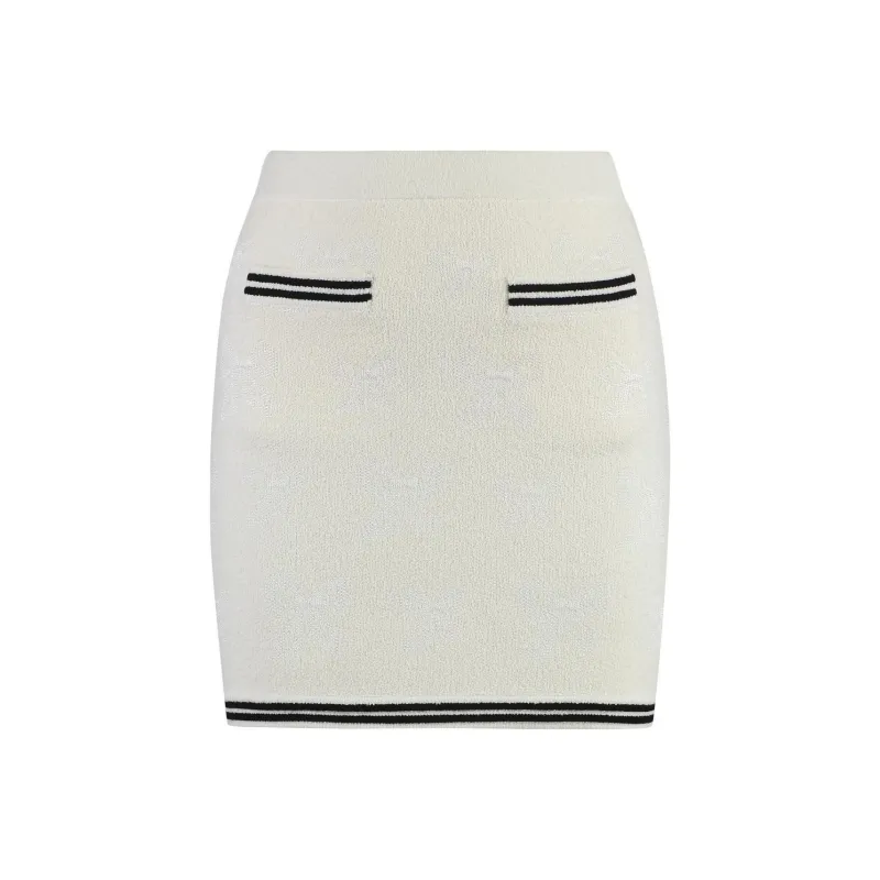 Self portrait Bow Jacquard Mini Skirt-0