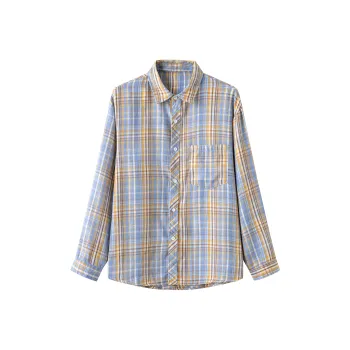 David Bakken Shirts Unisex Yellow Plaid