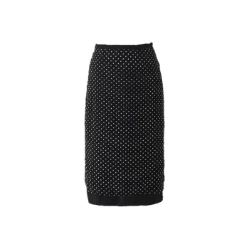 ZAVK Casual Long Skirts Women's Spot Black