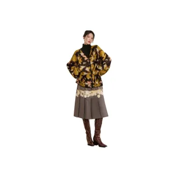QIAOYUHUAZUN Two Piece Skirt Sets Women's Black Sweater+Gray Skirt