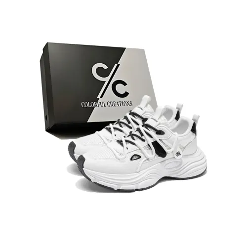 Colorful Creations Slip Resistant, Abrasion Resistant, Breathable, Lightweight Low Top Chunky Sneakers Men's