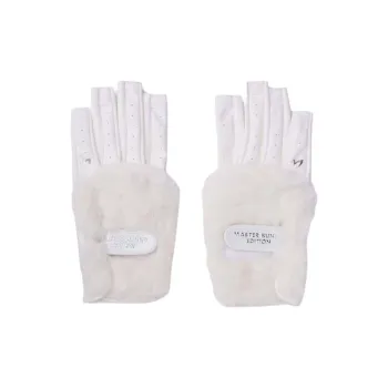MASTER BUNNY EDITION Synthetic Leather, Polyester Gloves Women's White