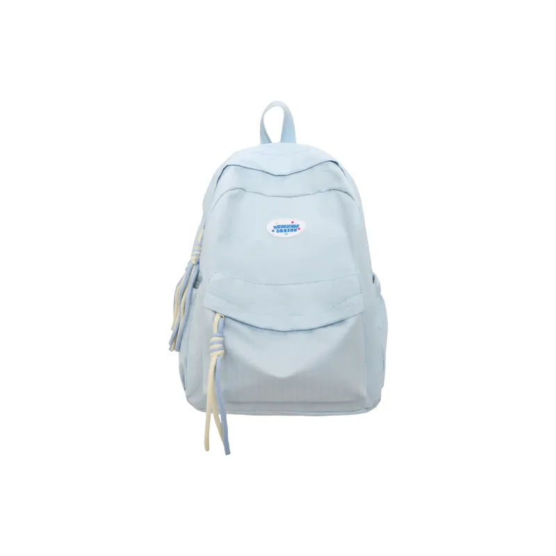 TOUTSEUL YOLO Nylon Backpack Unisex Black/Pink/Yellow/Blue-20