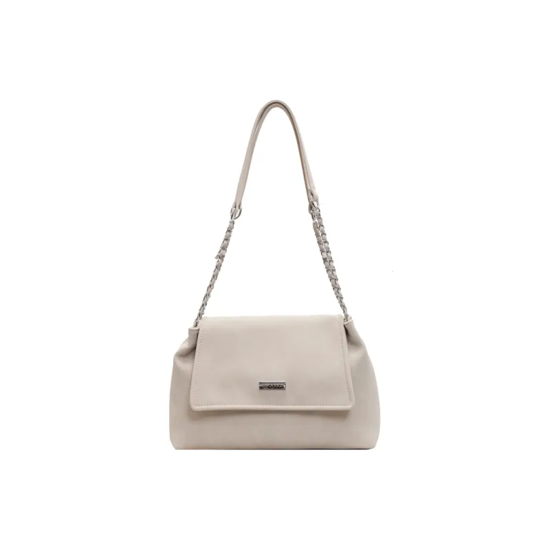 TOUTSEUL YOLO PU Shoulder Bag Women's Ecru/Black/Pink/Brown-0
