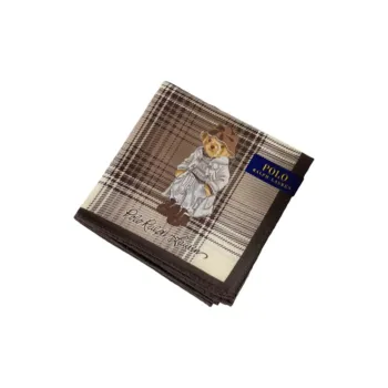 Polo Ralph Lauren Cotton Silk Scarves Unisex Tan