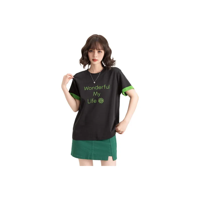 FAWENXIANGZI Regular T Shirt Women's-0