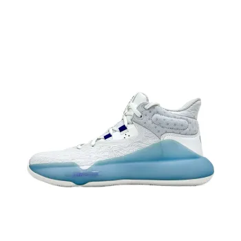 DECATHLON SE 500 High Top Basketball Shoes Men's White Blue