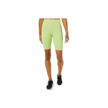 Asics Race Sprinter Tight Logo Sports Shorts Women's Lime Green