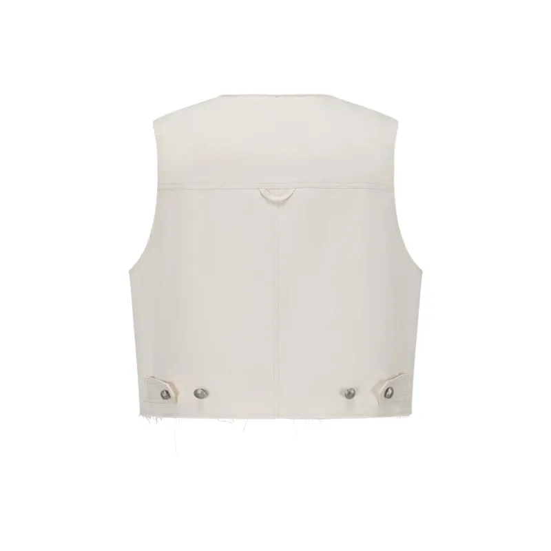Alexia Sandra Vests Women's White-1