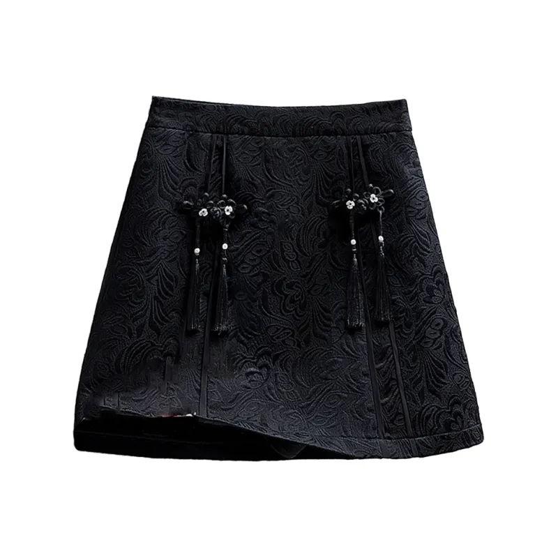 Cypress House Casual Short Skirts Women's Black-0