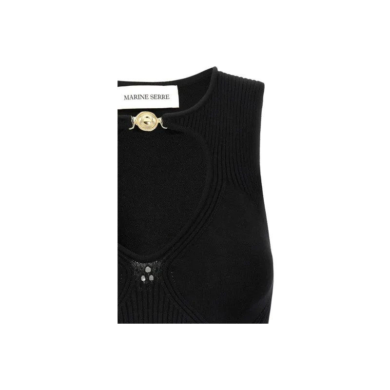 Marine Serre Open knit Tank Top-2