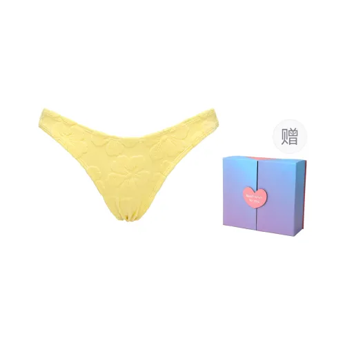 YUKARI SWIM Swimming Shorts Women's Yellow Cream