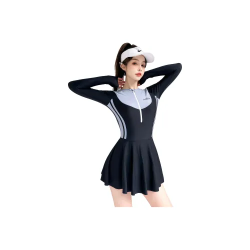 Youyou One Piece Swimsuits Women's Black
