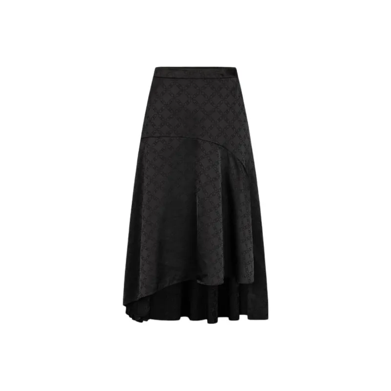 KARL LAGERFELD SS24 Casual Long Skirt Women's Black-0