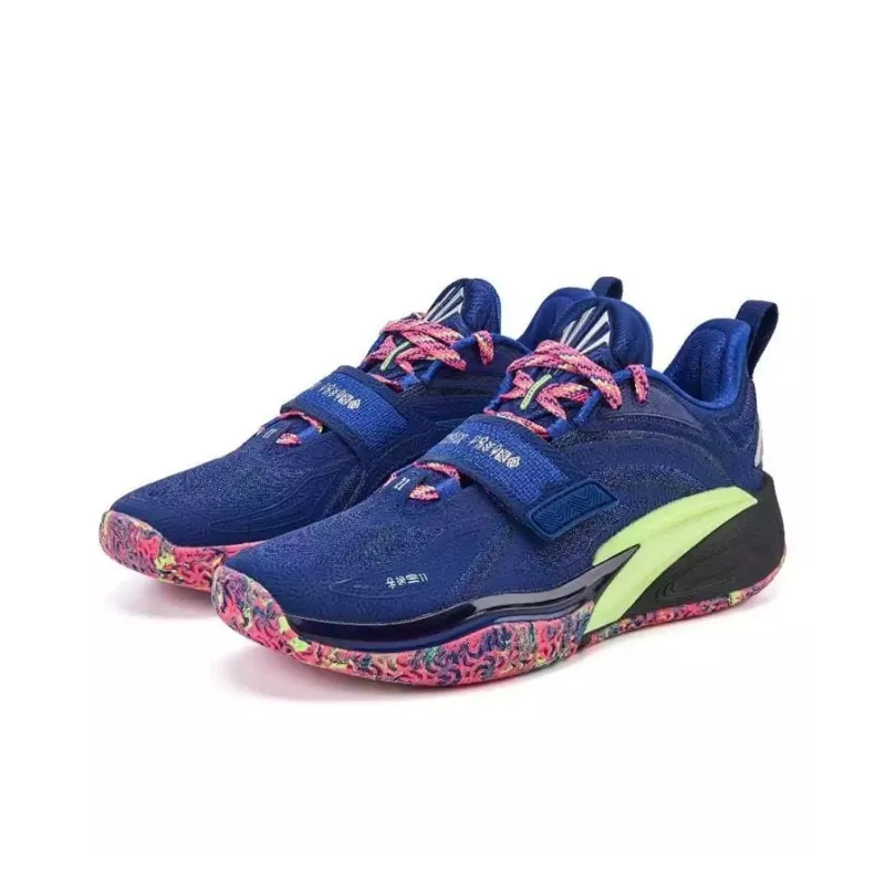 Anta KAI 1 Anti Slip Wear Resistant Low Top Basketball Shoes Men's Blue-2