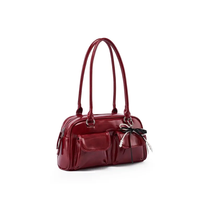 Old Man's Head Polyurethane Synthetic Leather Shoulder Bag Women's Multicolor-15
