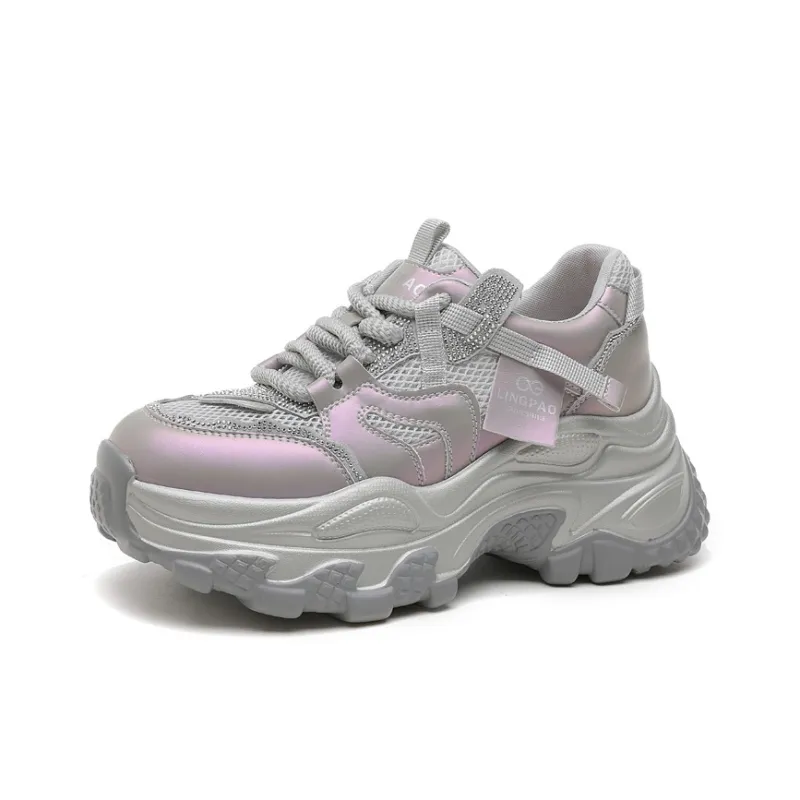 LINGPAO Low Top Chunky Sneakers Women's-6