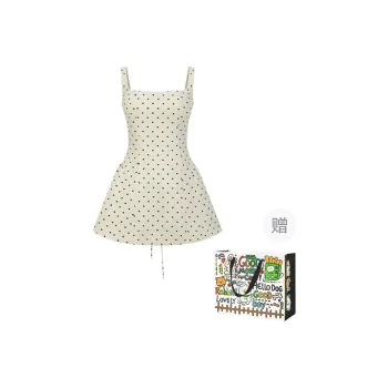 BVODE Sleeveless Dresses Women's Apricot Shopping Bag