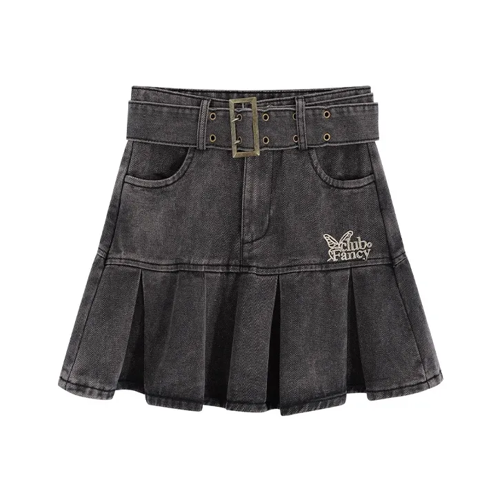 DGMZ Denim Short Skirts Women's Black Gray-0