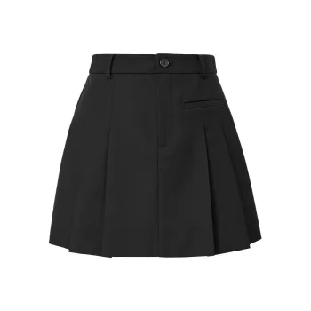 Hopeshow Casual Short Skirts Women's Black