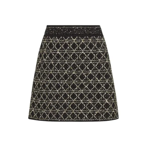 DIOR SS25 Casual Short Skirts Women's Black Gold