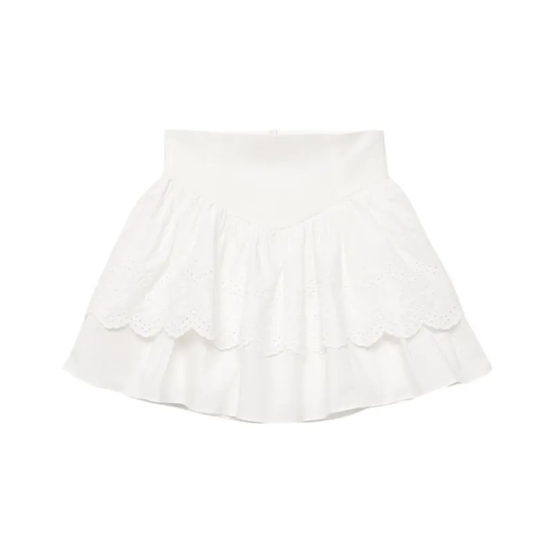 NOT YOUR ROSE Irene Skirt Casual Short Skirts Women's Ivory/Ivory-0