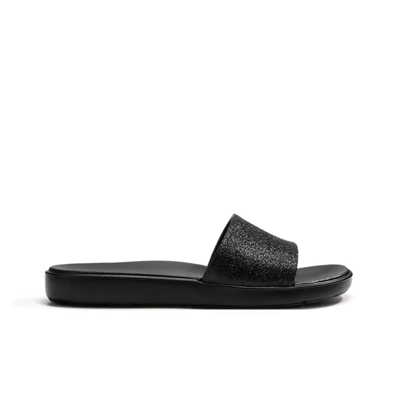 LUOFU Slide Slippers Women's Shimmery Powder/Shimmery Black/Shimmery Bean Paste-11